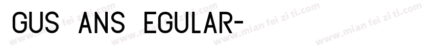 Agus Sans Regular字体转换